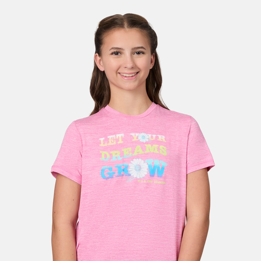 Girls' Microtech® Graphic Crew Neck Shirt