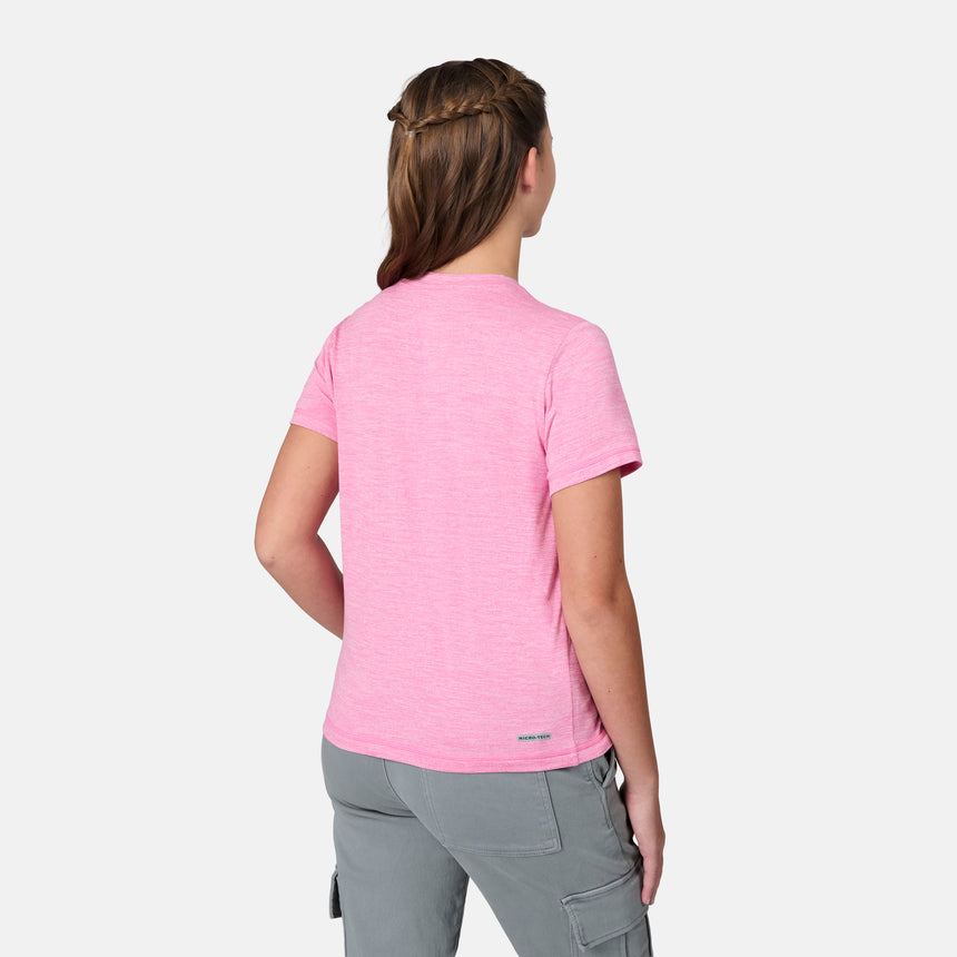 Girls' Microtech® Graphic Crew Neck Shirt