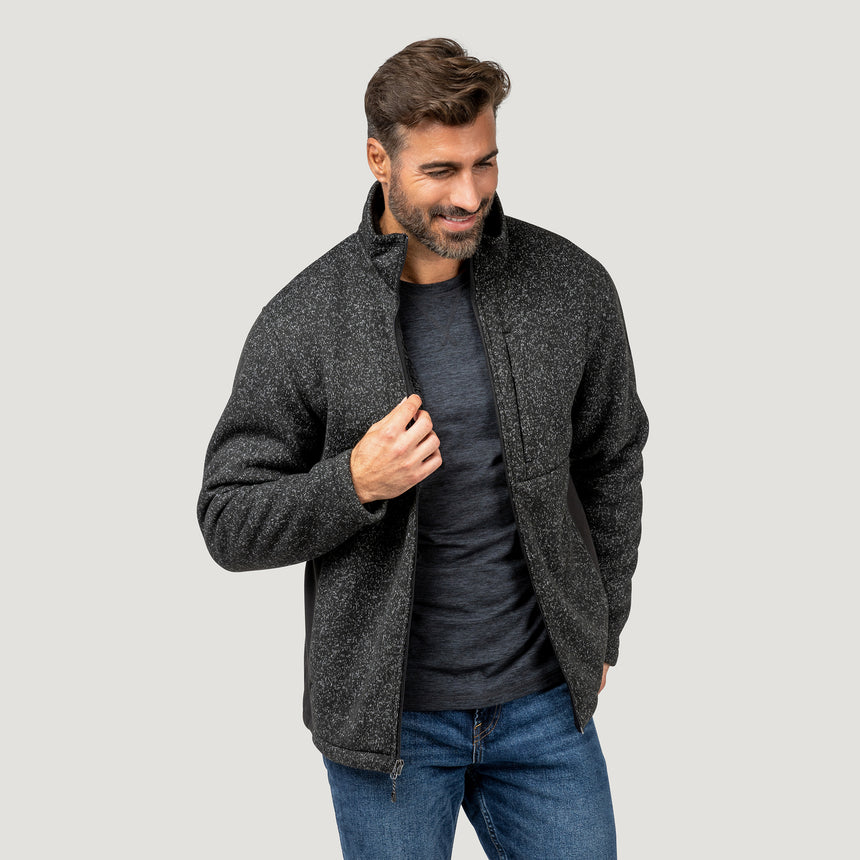 Men's Badland Textured Mountain Fleece Jacket