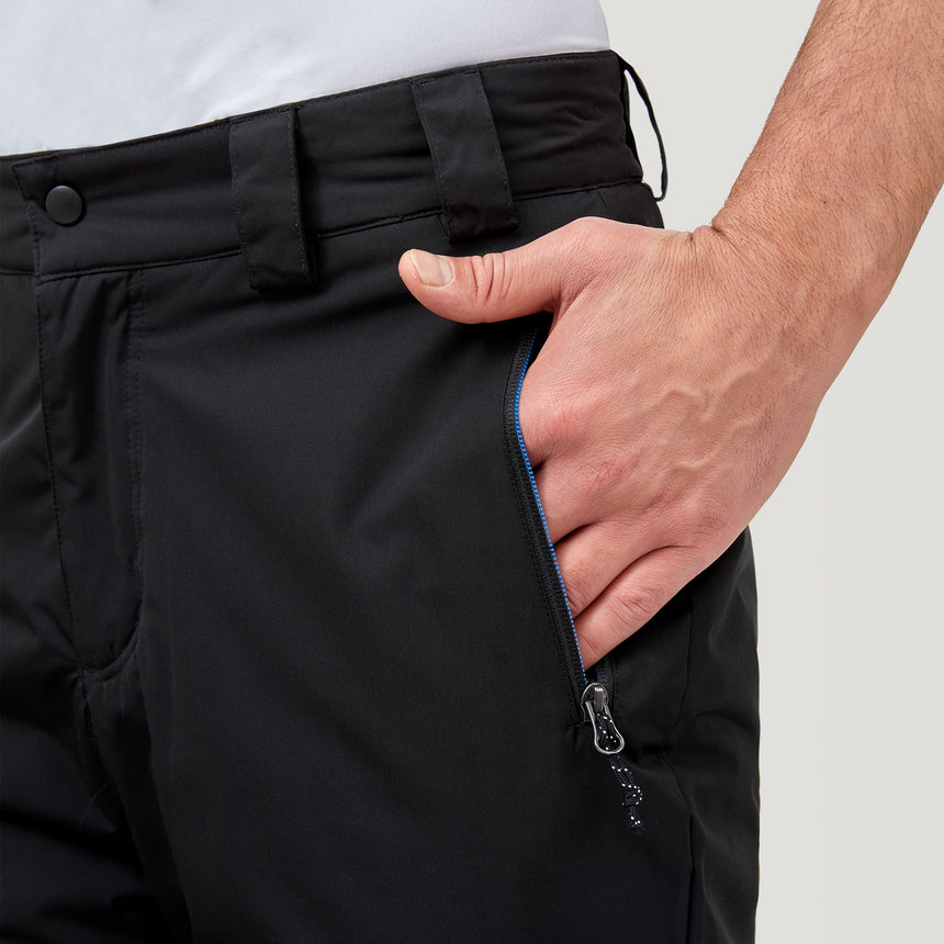 Men's Padded Ski Pant - Black #color_black