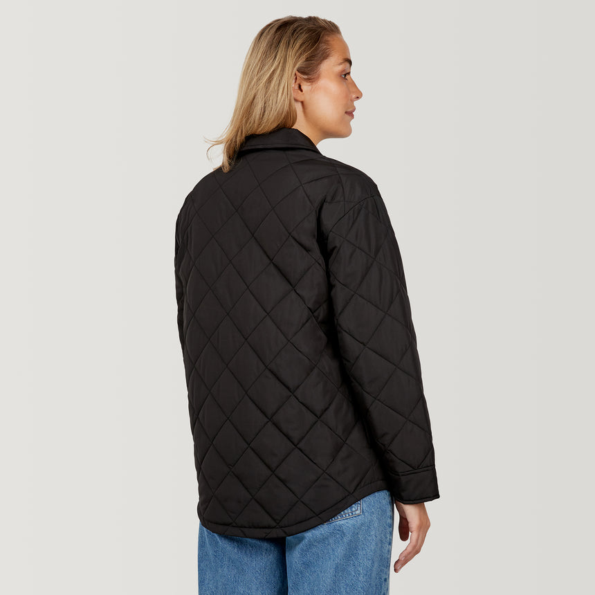 Women's Trailblazer Quilted Shacket - Black - S #color_black