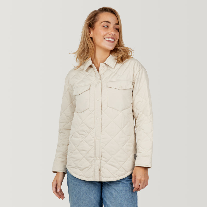 Women's Trailblazer Quilted Shacket - Oat - S #color_oat