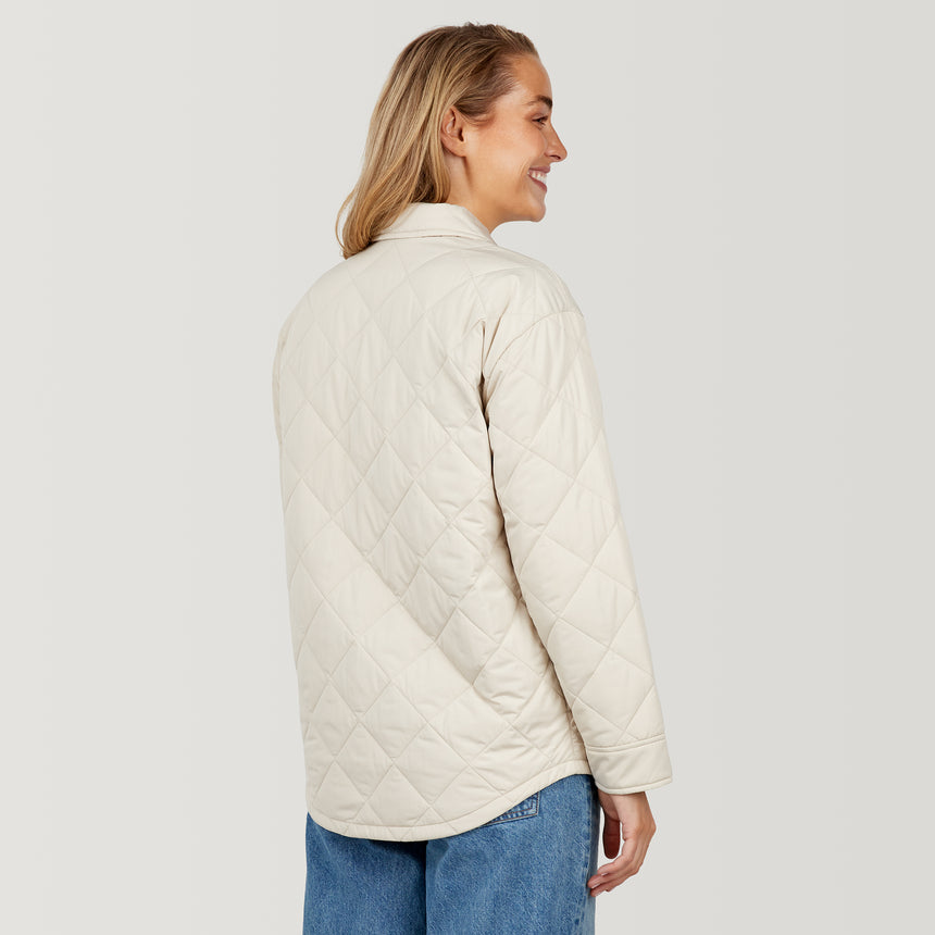 Women's Trailblazer Quilted Shacket - Oat - S #color_oat