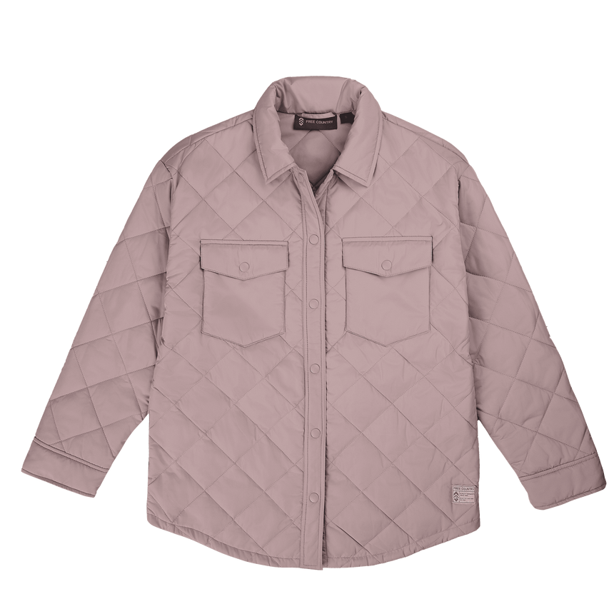 Women's Trailblazer Quilted Shacket - Taupe Chill - S #color_taupe-chill