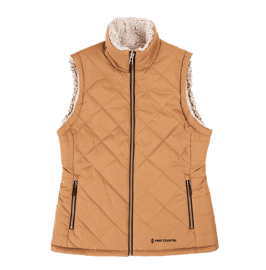 Women's Expedition Stratus Lite Reversible Vest - Camel - S #color_camel