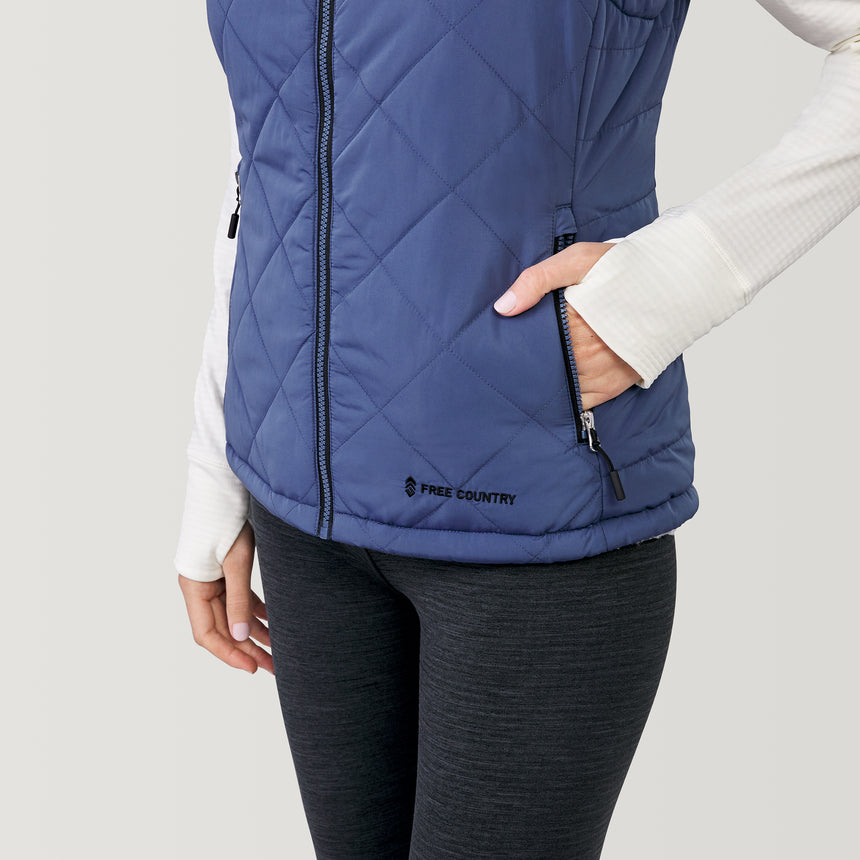 Women's Expedition Stratus Lite Reversible Vest - Stormy - S #color_stormy