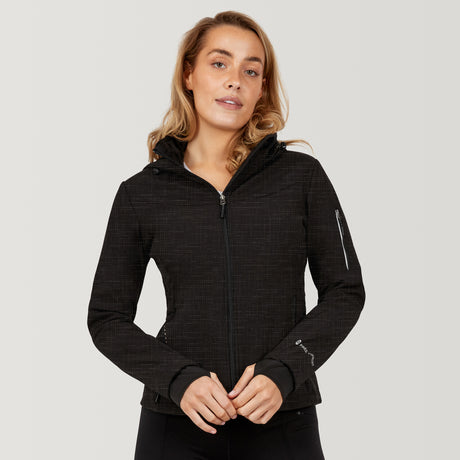 Women's StormTech Super Softshell® Jacket - Textured Black - S #color_textured-black