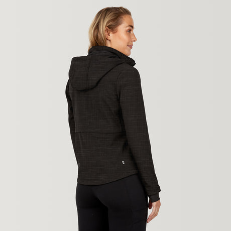 Women's StormTech Super Softshell® Jacket - Textured Black - S #color_textured-black