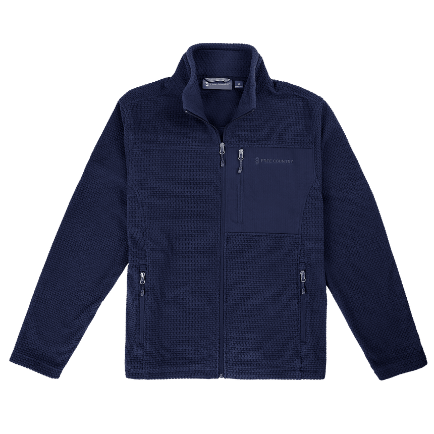 Men's Calabaza II Brick Fleece Jacket - Dark Navy - M #color_dark navy