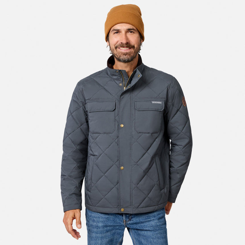 Men's Quilted Snap Front Barn Jacket
