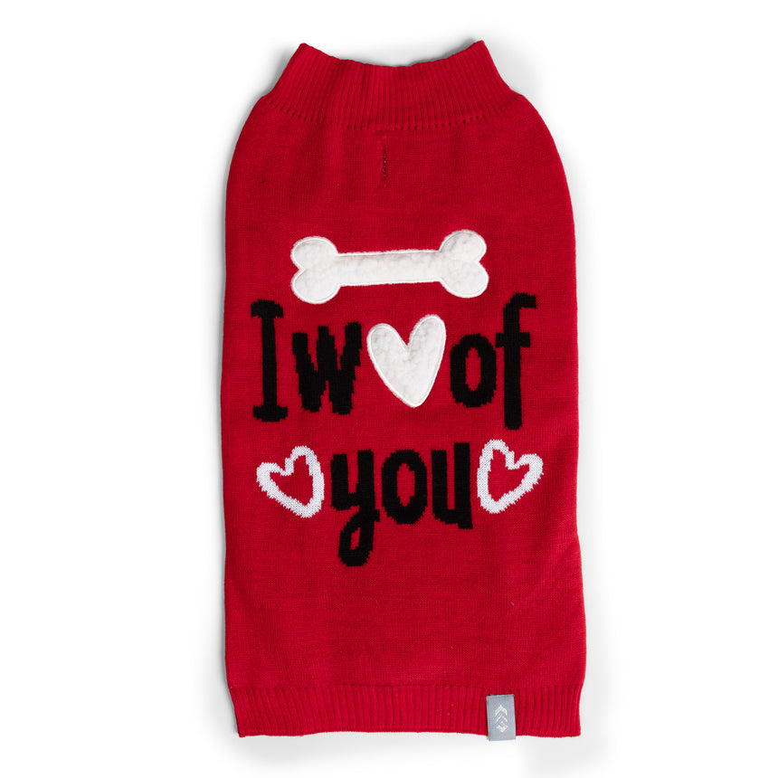 Dog Valentine Sweater