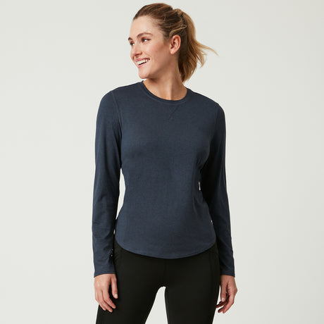 Women's FreeCycle® All Day Crew Neck - S - Charcoal #color_charcoal