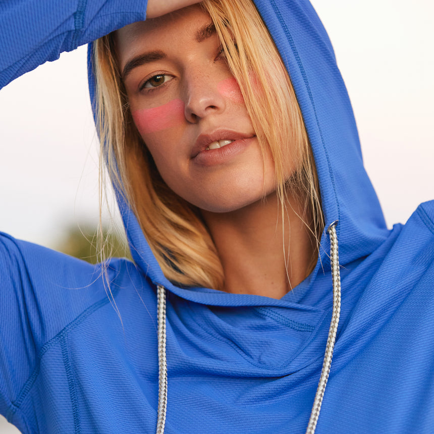 Women's SunFree UPF Hoodie - S - Peri Mist #color_peri-mist