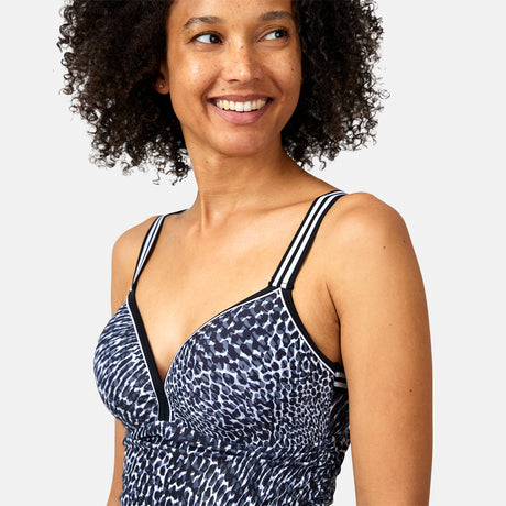 Women's Sea Skin Track Stripe Tankini