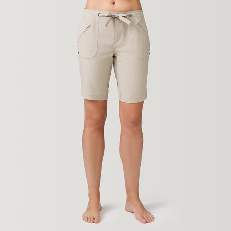 [Model is 5’9” wearing a size Small.] Women's Bermuda Board Short II - Sand - S #color_sand