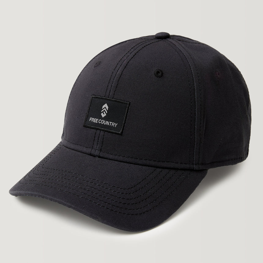 Free Country Six Panel Cotton Canvas Hat - Black #color_black