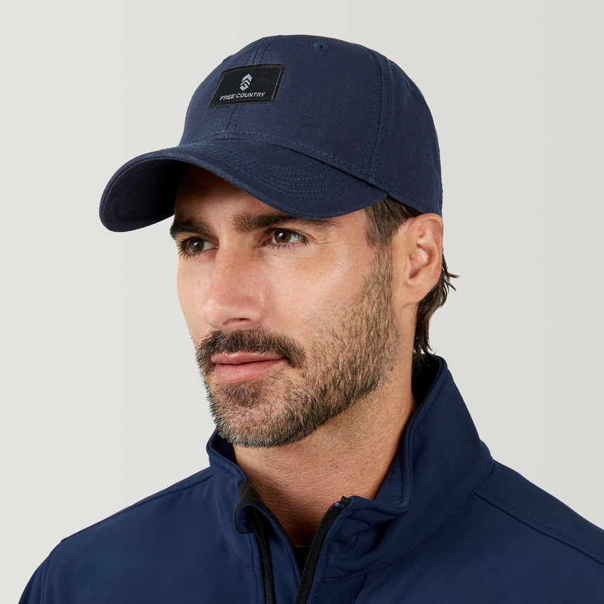 Free Country Six Panel Cotton Canvas Hat - Deep Sea #color_deep-sea