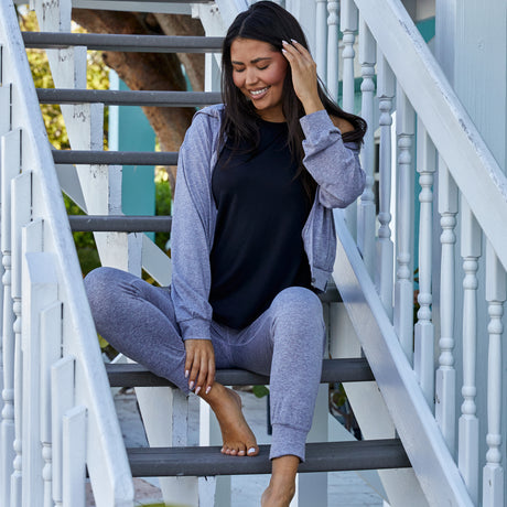 Women's Cloud Knit Zip Hoodie - Medium Grey - S #color_medium-grey