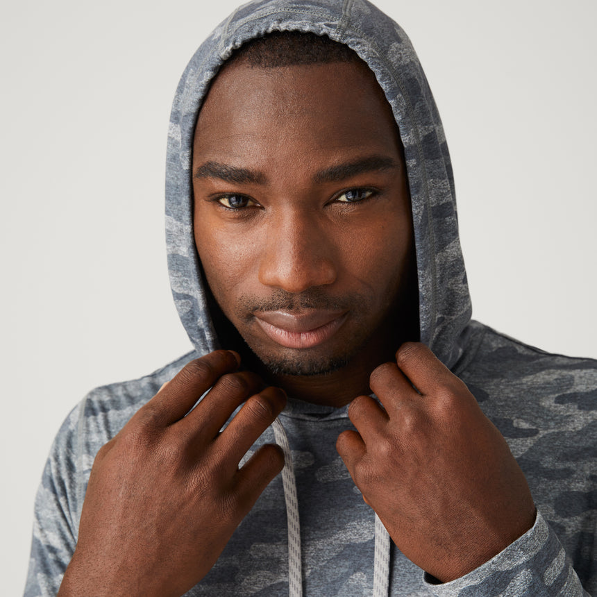 Men's Lightweight Sueded Hoodie - Rocky Camo - M #color_rocky-camo