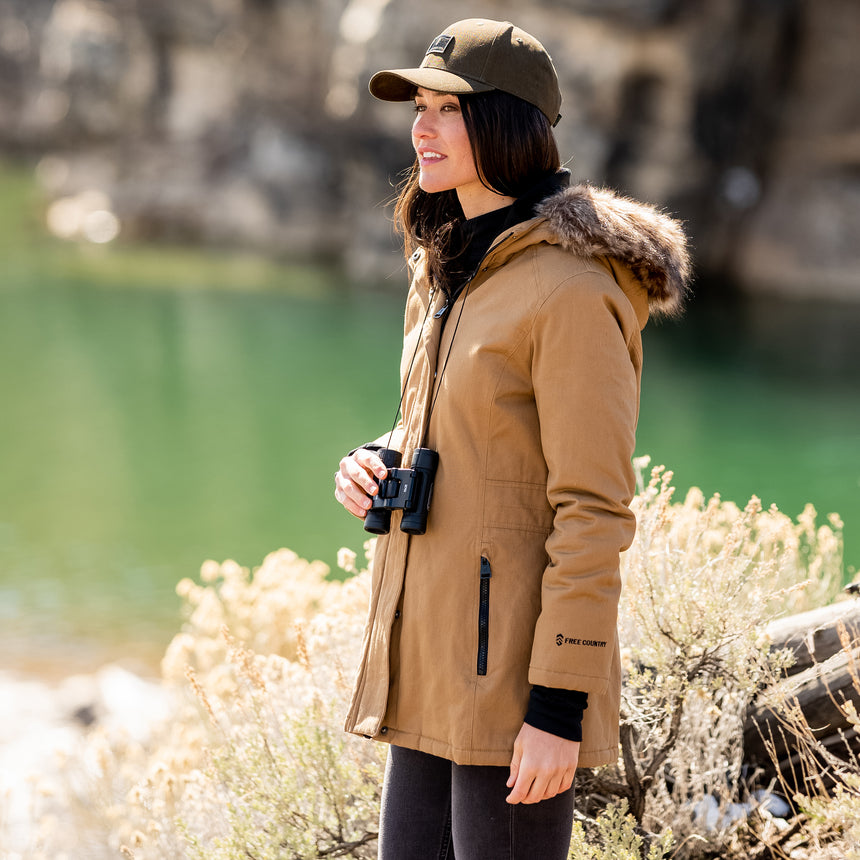 Women's Vanguard II Parka Jacket - Dull Gold - S #color_dull-gold