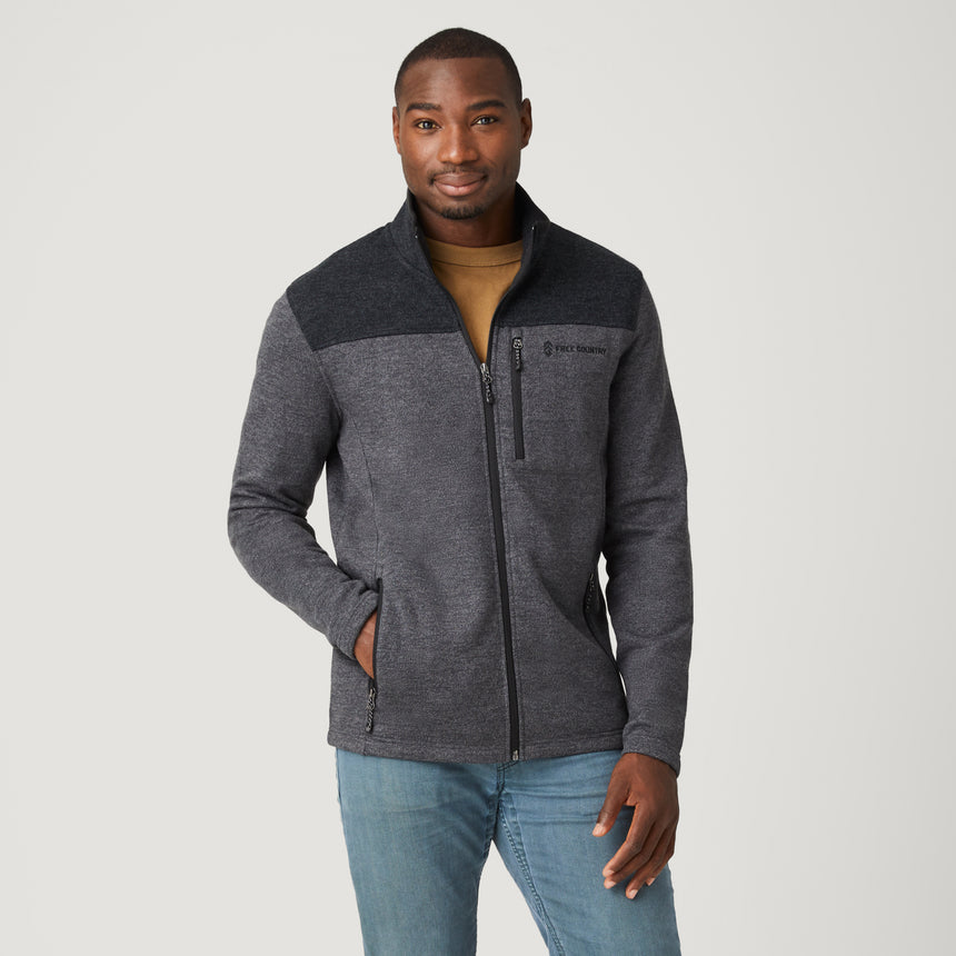 Men's Frore II Sweater Fleece Jacket - Charcoal - S #color_charcoal