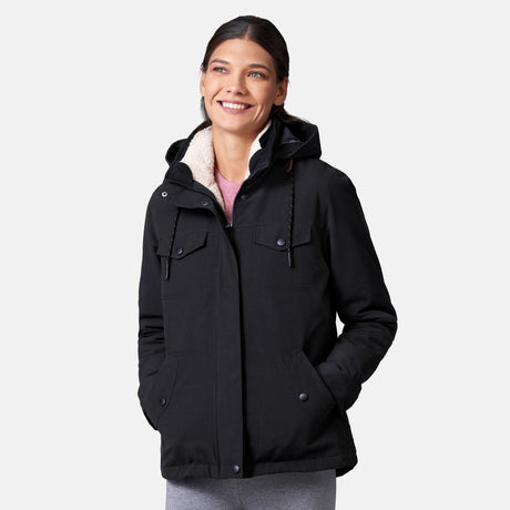 Women's Cascade Canvas 3-in-1 Systems Jacket - Black - S #color_black