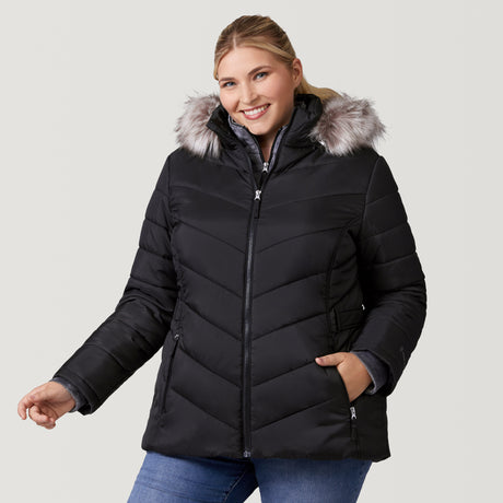 Women's Plus Size Unstoppable II Poly Air Touch Jacket - Black - 1X #color_black
