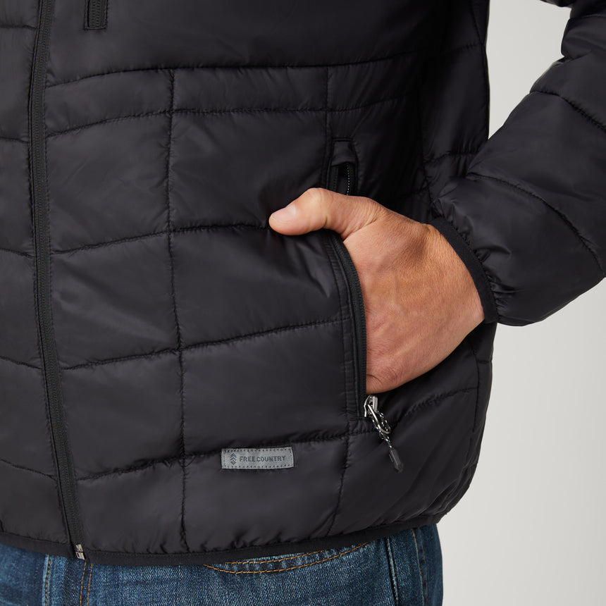 Men's FreeCycle® Stimson Puffer Jacket - Black - M #color_black