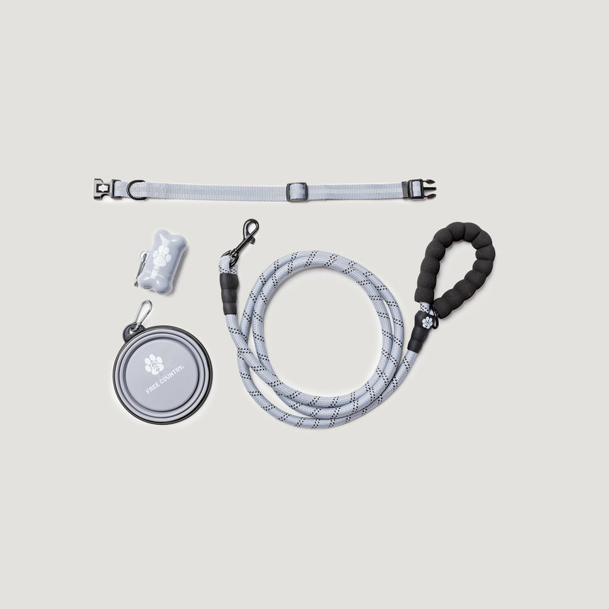 Dog Essentials Set - Silver #color_silver