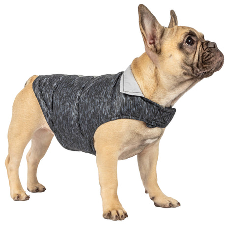 Free Country Dog Down Reversible Mock Jacket - Striation Black - XS#color_striation-black