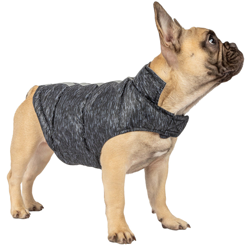 Free Country Dog Down Reversible Mock Jacket -  - #color_striation-black