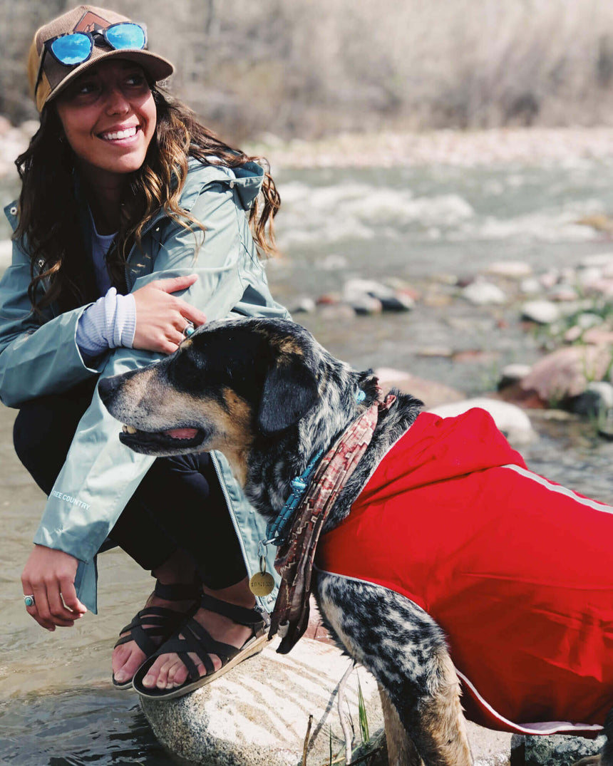 Free Country Dog Raincoat -  - #color_poppy-red