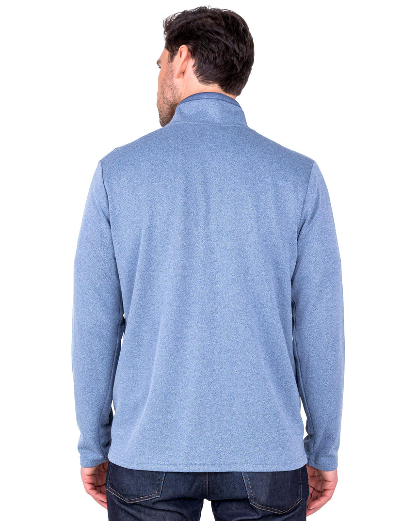Free Country Men's FreeCycle® Double Knit Full Zip Fleece Jacket - - #color_compass-blue