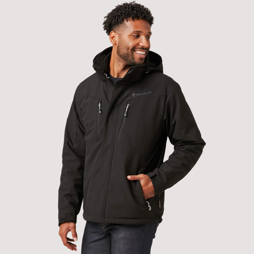Free Country Men's FreeCycle® Montage 3-in-1 Systems Jacket - Black - S#color_black
