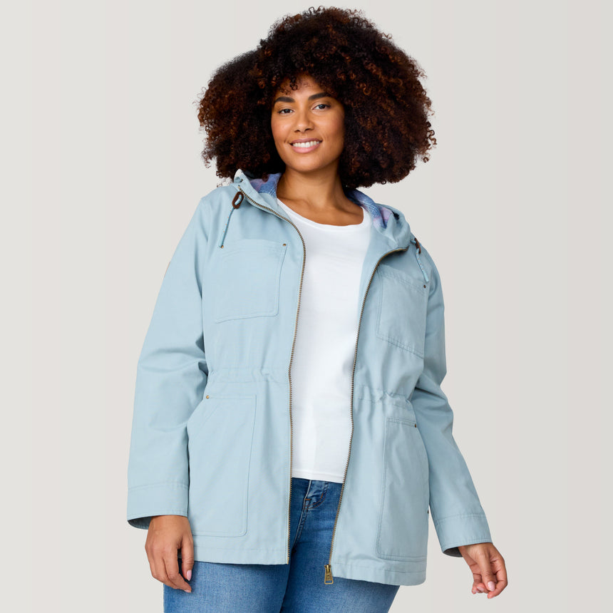 Women's Plus Size Lightweight Cascade Canvas Jacket