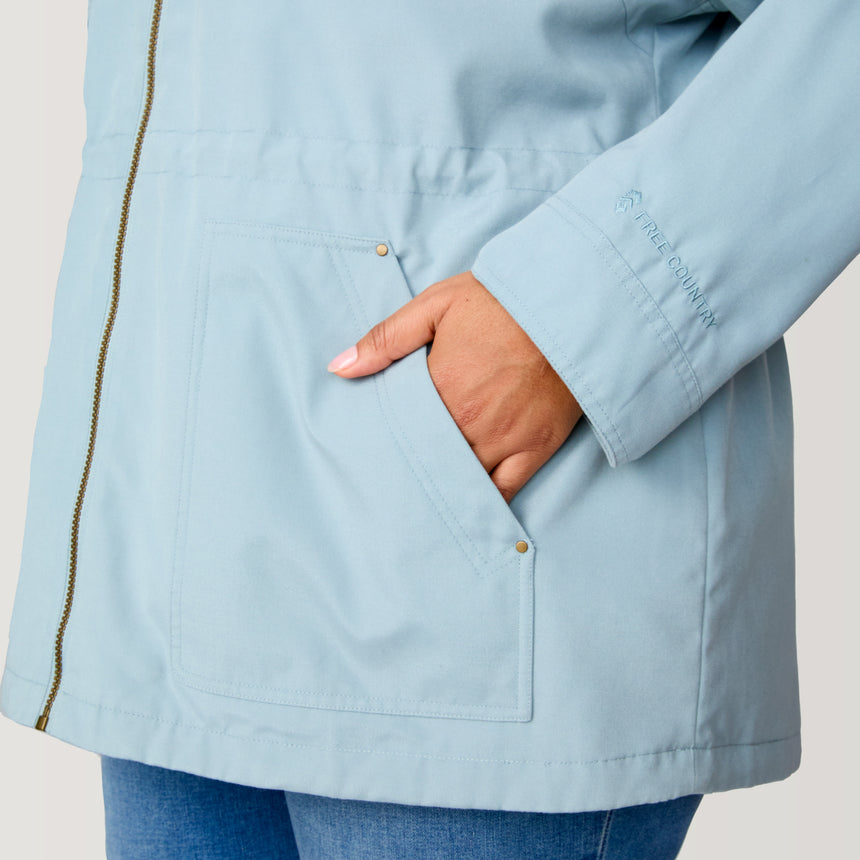 Women's Plus Size Lightweight Cascade Canvas Jacket