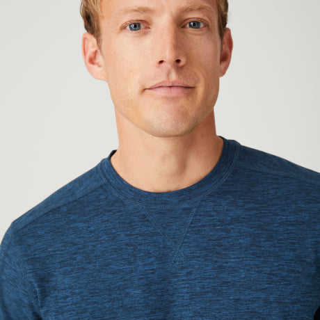 Men's FreeCycle® Sueded Spacedye Long Sleeve Crew Neck