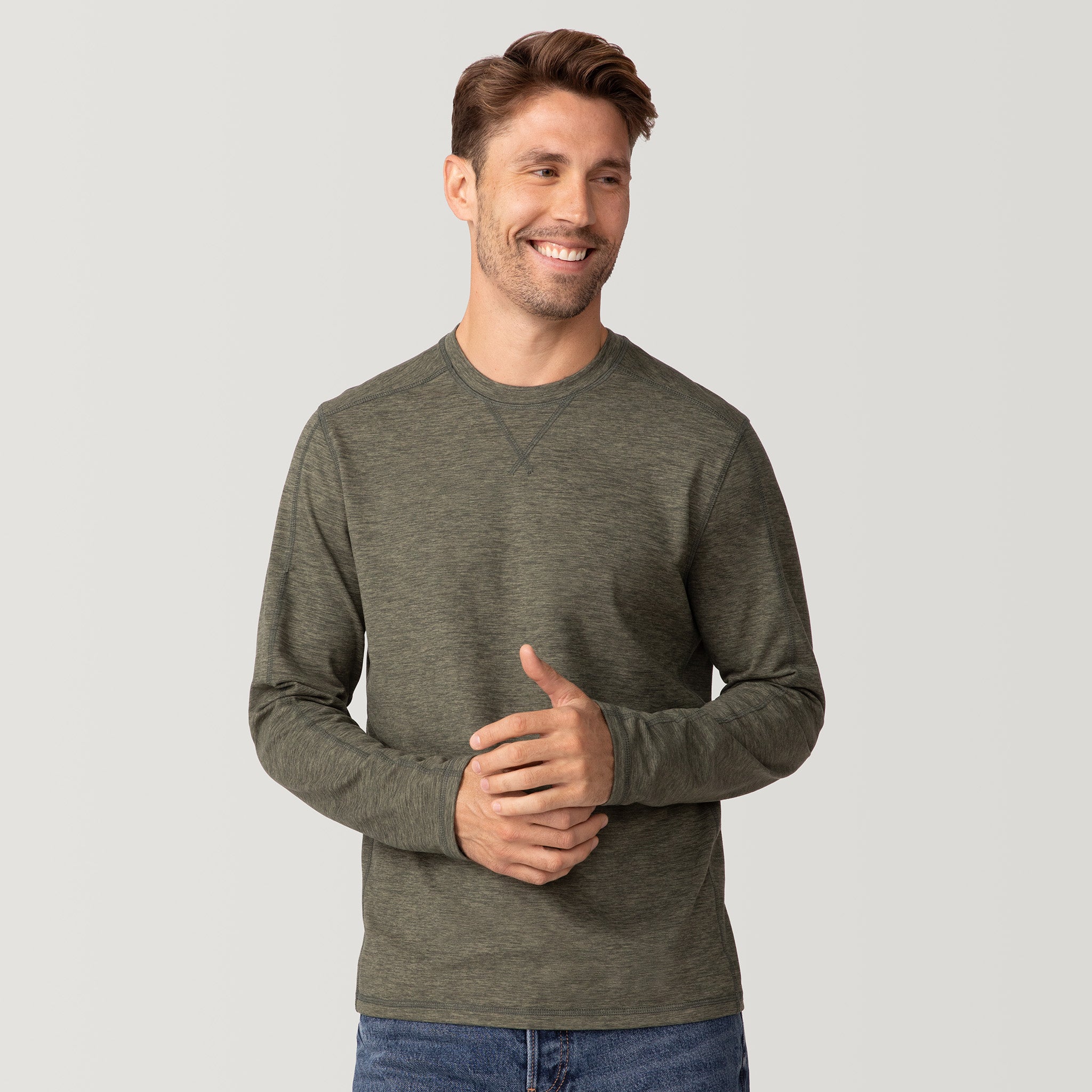 SEE SEE／LONG-SLEEVE WOOL CREW Warmest Base Layer Top for Women | Merino Wool Long Sleeve