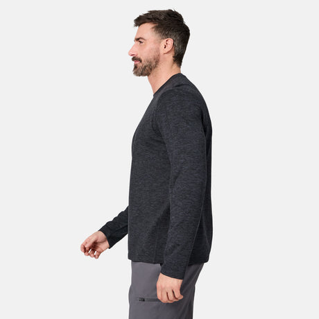 Men's FreeCycle® Sueded Spacedye Long Sleeve Crew Neck