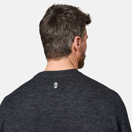 Men's FreeCycle® Sueded Spacedye Long Sleeve Crew Neck