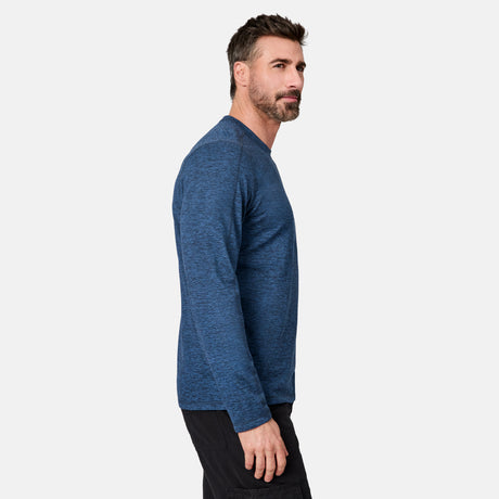 Men's FreeCycle® Sueded Spacedye Long Sleeve Crew Neck