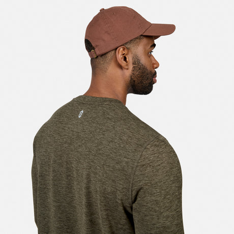 Men's FreeCycle® Sueded Spacedye Long Sleeve Crew Neck