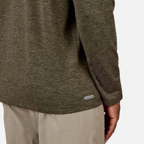 Men's FreeCycle® Sueded Spacedye Long Sleeve Crew Neck