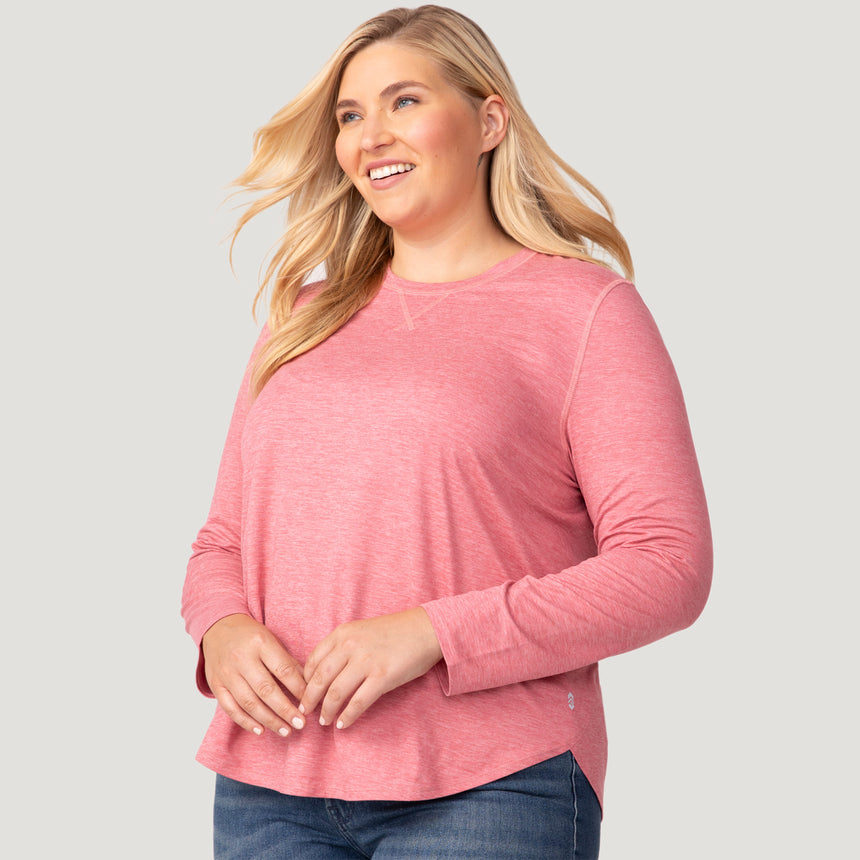 Women's Plus Size Cloud Knit All Day Crew Neck Top