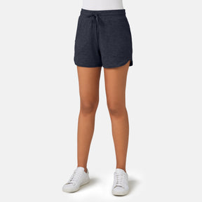 [Model is 5'8" wearing a size Small.] Women's Cloud Knit Shorts - S - Black #color_black