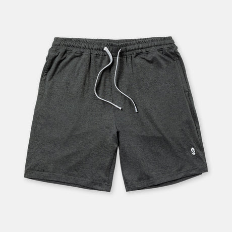 [Model is wearing a size Medium.] Men's Lightweight Sueded Shorts - Pewter - M #color_pewter