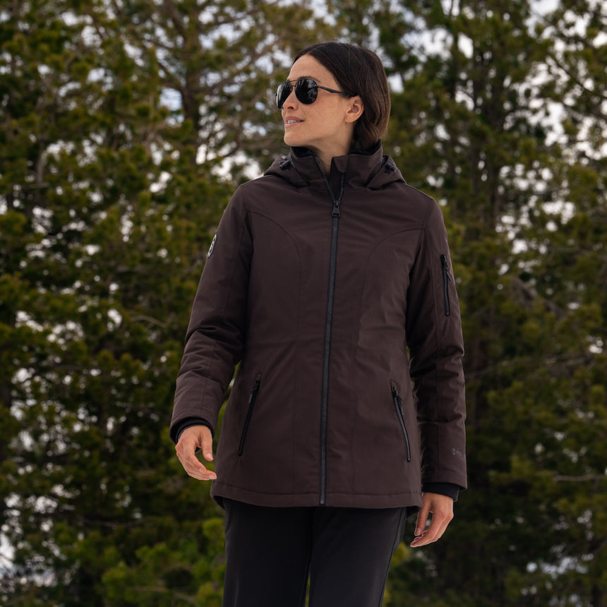 Women's Thermo Super Softshell® Long Jacket - S - Oak #color_oak