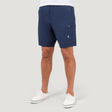 [Model is wearing a size Medium.] Men's Tech Stretch Short II - S - Navy #color_navy