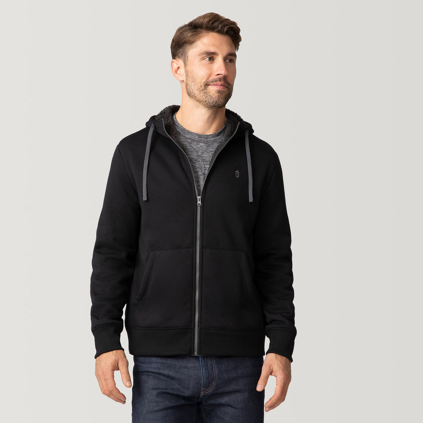 [Matt is 6'2" wearing a size Medium.] The Everybody Hoodie - M - Black - #color_black