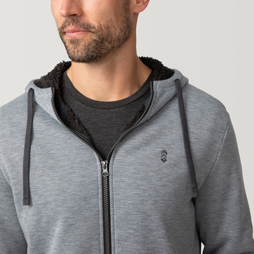 [Matt is 6'2" wearing a size Medium.] The Everybody Hoodie - M - Grey Heather - #color_grey_heather